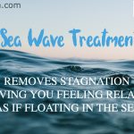 Sea Wave - Removes stagnation leaving you feeling as relaxed as if you were floating in the sea - the image is of a relaxing ocean